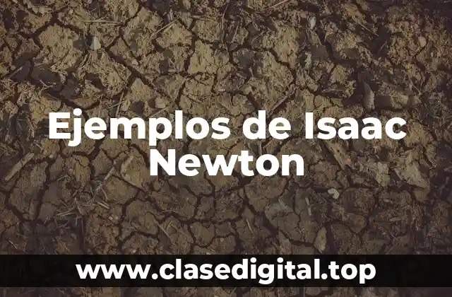 Ejemplos de Isaac Newton