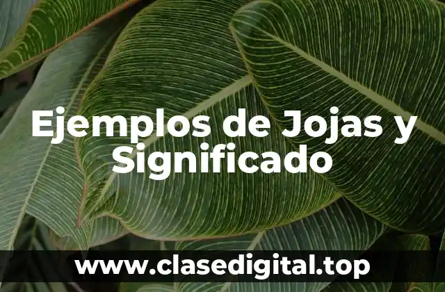 Ejemplos de Jojas y Significado