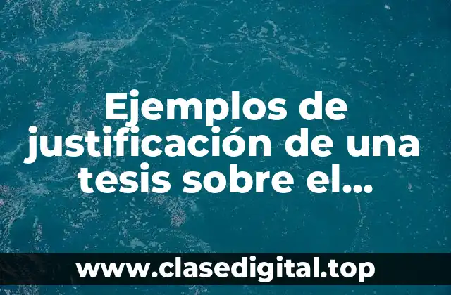 Ejemplos de justificación de una tesis sobre el suicidio