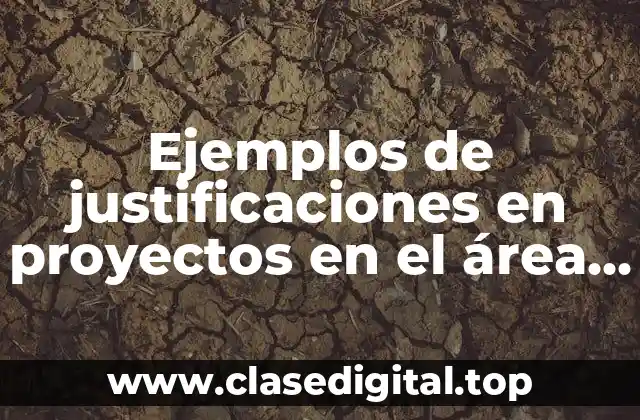 Ejemplos de justificaciones en proyectos en el área de manufactura