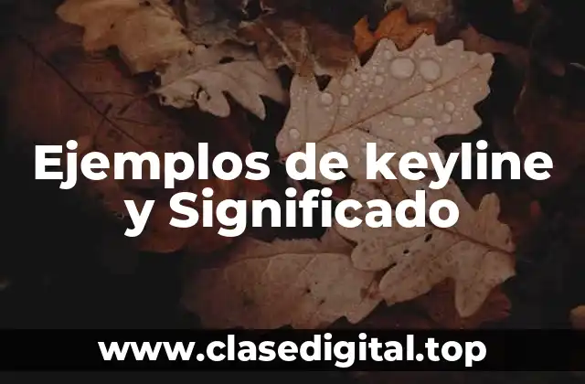 Ejemplos de keyline