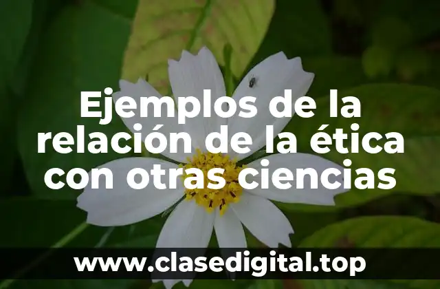 Ejemplos de la relación de la ética con otras ciencias