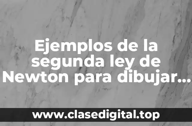 Ejemplos de la segunda ley de Newton para dibujar y Significado