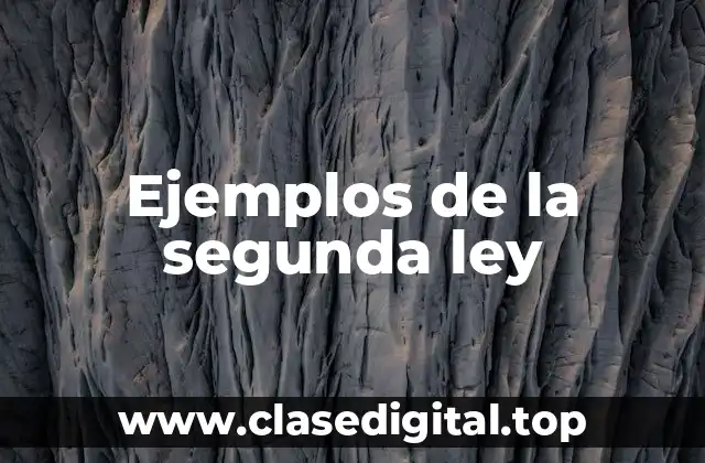 Ejemplos de la segunda ley