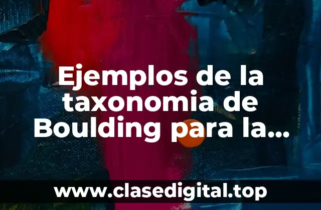 Ejemplos de la taxonomia de Boulding para la industria
