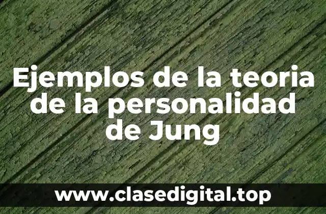 Ejemplos de la teoria de la personalidad de Jung