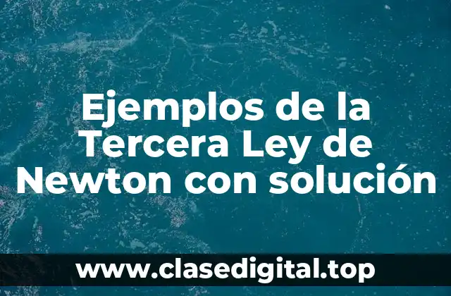 Ejemplos de la Tercera Ley de Newton con solución