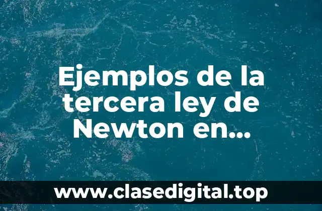 Ejemplos de la tercera ley de Newton en ingeniería civil