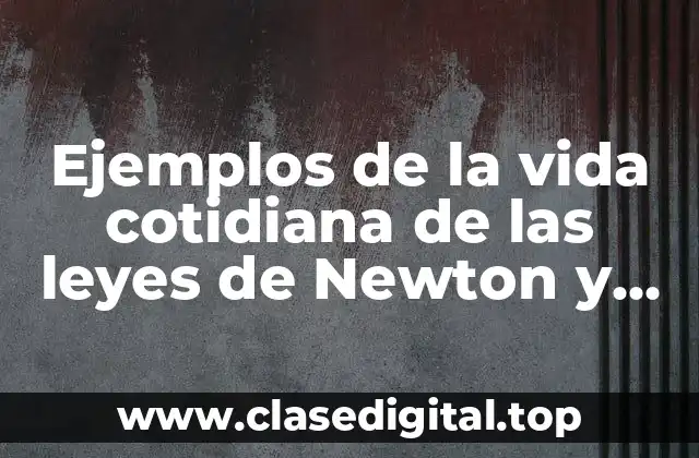 Ejemplos de la vida cotidiana de las leyes de Newton y Significado