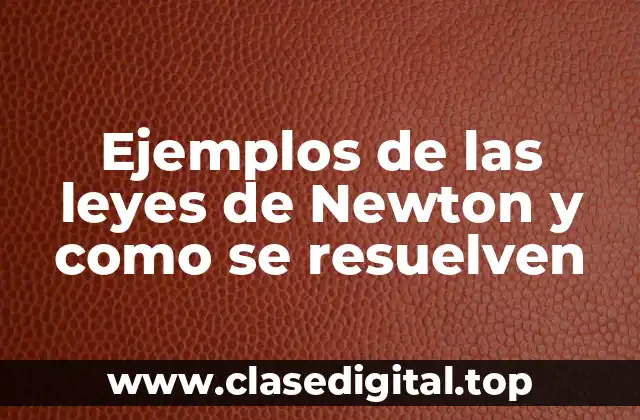 Ejemplos de las leyes de Newton y como se resuelven