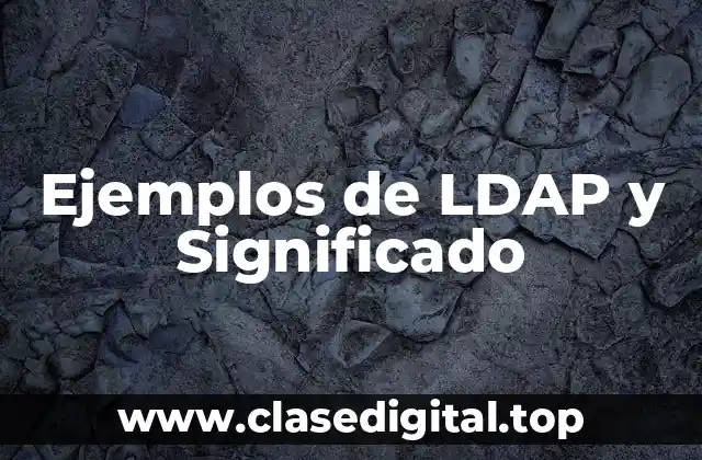 Ejemplos de LDAP y Significado