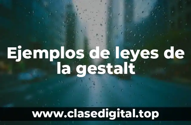 Ejemplos de leyes de la gestalt