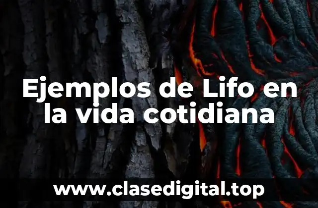 Ejemplos de Lifo en la vida cotidiana