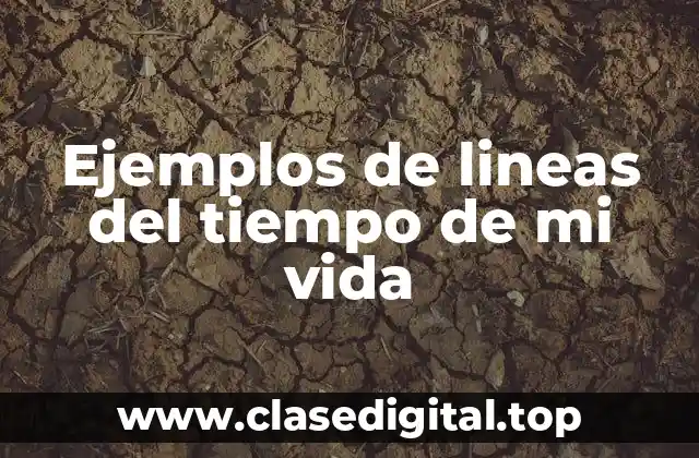 Ejemplos de lineas del tiempo de mi vida