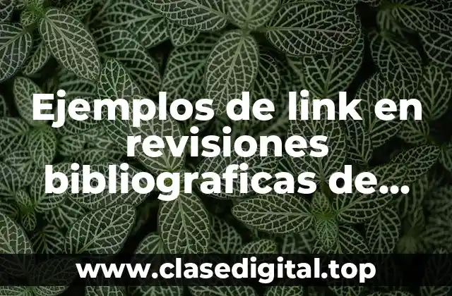 Ejemplos de link en revisiones bibliograficas de amazon y Significado