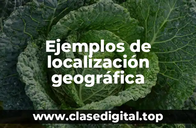 Ejemplos de localización geográfica