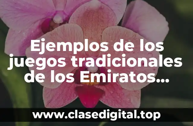 Ejemplos de los juegos tradicionales de los Emiratos Árabes