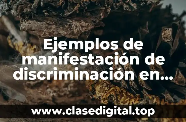 Ejemplos de manifestación de discriminación en las redes sociales