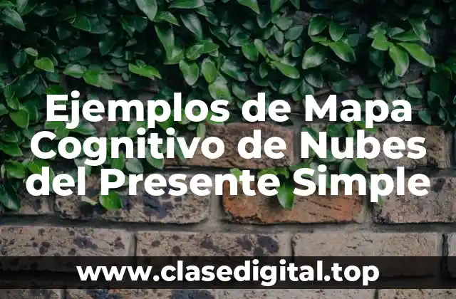 Ejemplos de Mapa Cognitivo de Nubes del Presente Simple