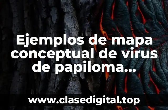 Ejemplos de mapa conceptual de virus de papiloma humano