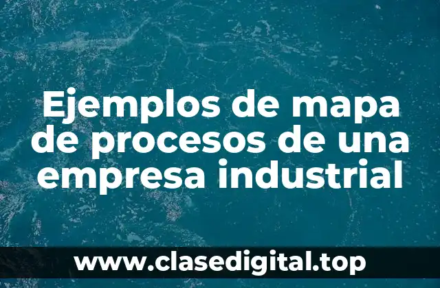 Ejemplos de mapa de procesos de una empresa industrial