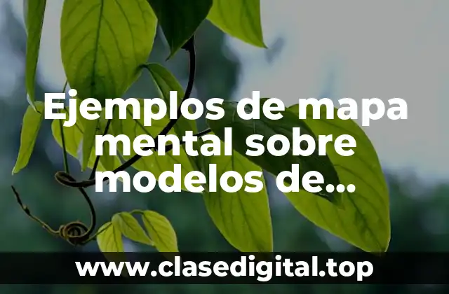 Ejemplos de mapa mental sobre modelos de orientación educativa y Significado