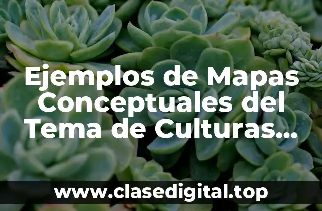 Ejemplos de Mapas Conceptuales del Tema de Culturas Mesoamericanas