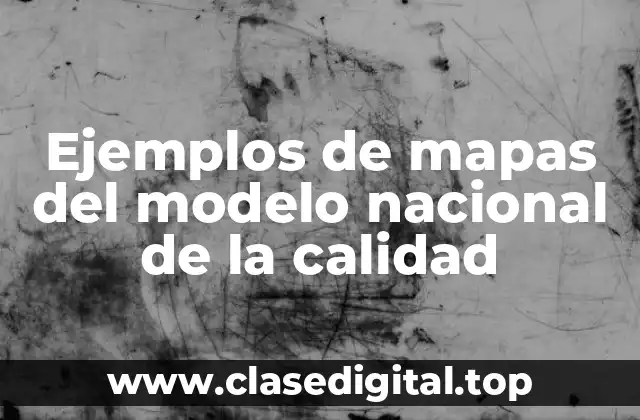 Ejemplos de mapas del modelo nacional de la calidad