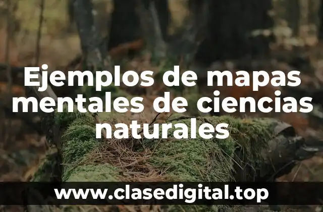 Ejemplos de mapas mentales de ciencias naturales