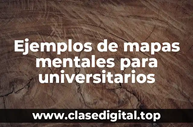 Ejemplos de mapas mentales para universitarios