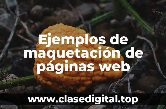 Ejemplos de maquetación de páginas web