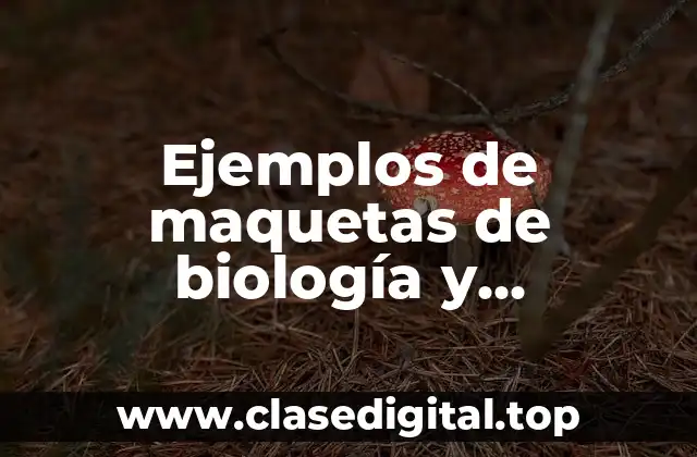 Ejemplos de maquetas de biología