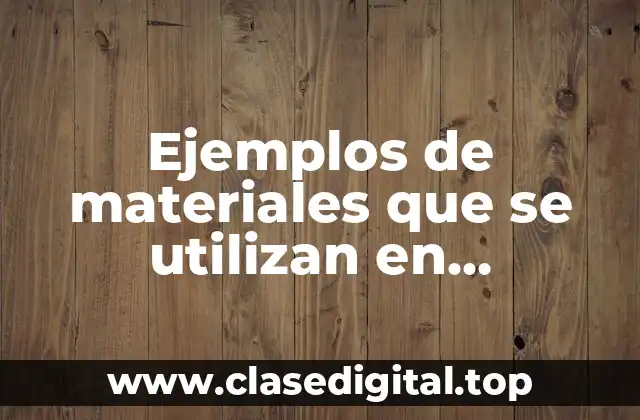 Ejemplos de materiales que se utilizan en educación física secundaria