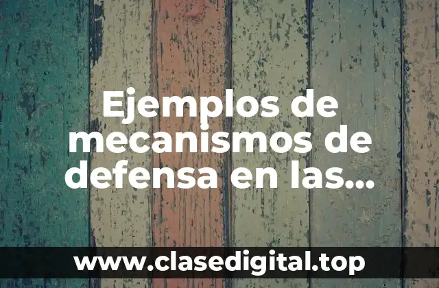 Ejemplos de mecanismos de defensa en las personalidades narcisistas y Significado