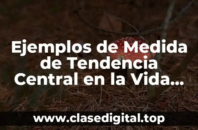 Ejemplos de Medida de Tendencia Central en la Vida Cotidiana