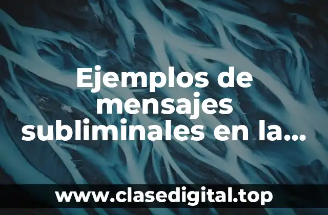 Ejemplos de mensajes subliminales en la televisión
