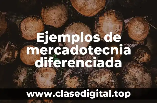 Ejemplos de mercadotecnia diferenciada