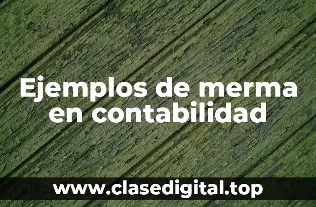 Ejemplos de merma en contabilidad