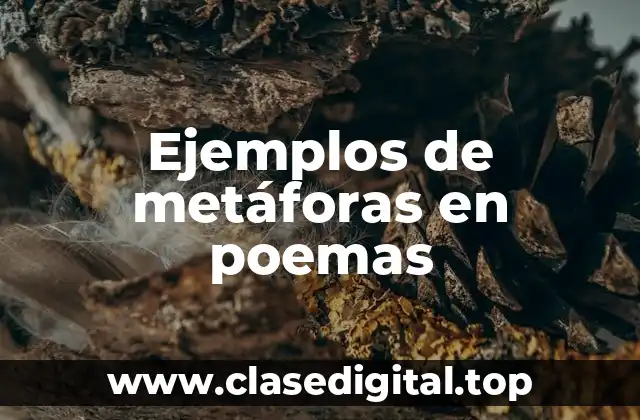Ejemplos de metáforas en poemas