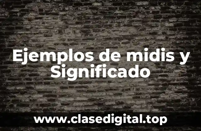 Ejemplos de midis y Significado