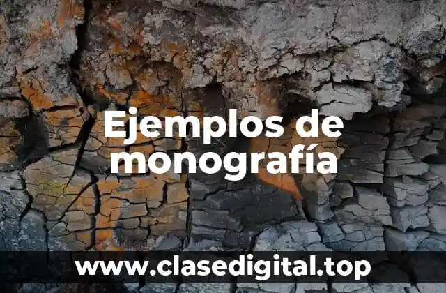Ejemplos de monografía