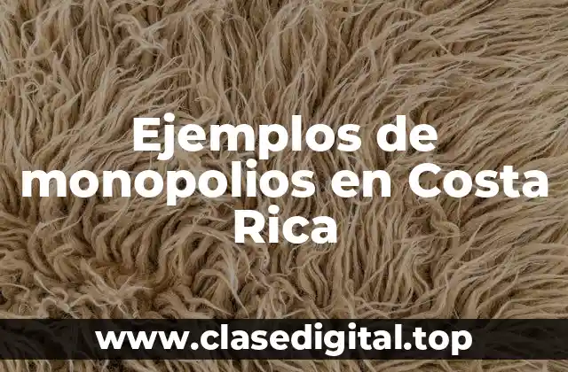 Ejemplos de monopolios en Costa Rica