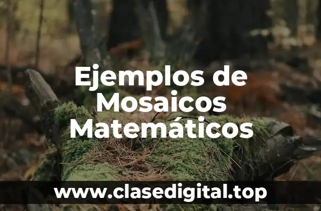 Ejemplos de Mosaicos Matemáticos