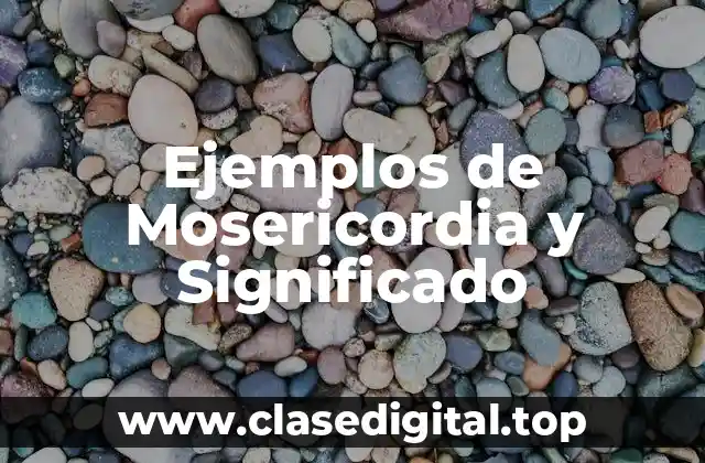 Ejemplos de Mosericordia