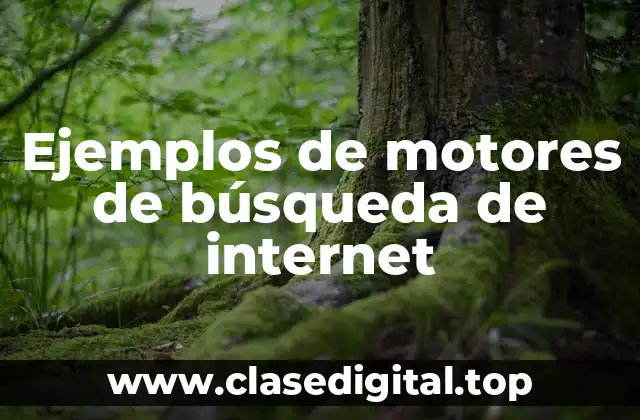 Ejemplos de motores de búsqueda de internet