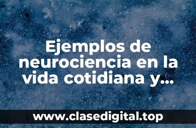 Ejemplos de neurociencia en la vida cotidiana y Significado