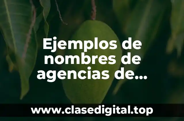 Ejemplos de nombres de agencias de publicidad