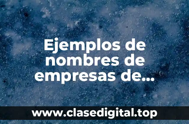 Ejemplos de nombres de empresas de software