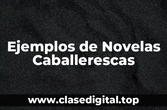 Ejemplos de Novelas Caballerescas