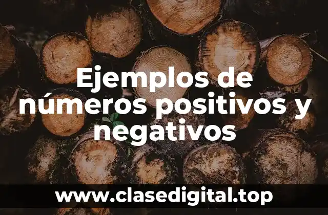 Ejemplos de números positivos